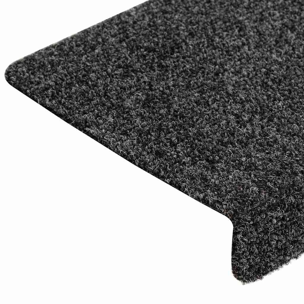 Stufenmatten Selbstklebend 15 Stk. 65x21x4 cm Dunkelgrau