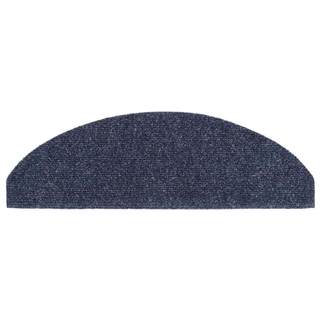 Stufenmatten Selbstklebend 15 Stk. 65x21x4 cm Blau Halbrund Groß
