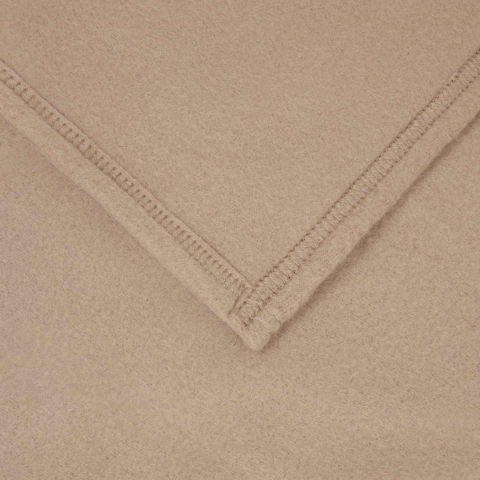 Überwurfdecke Kamel 280 x 210 cm Fleece