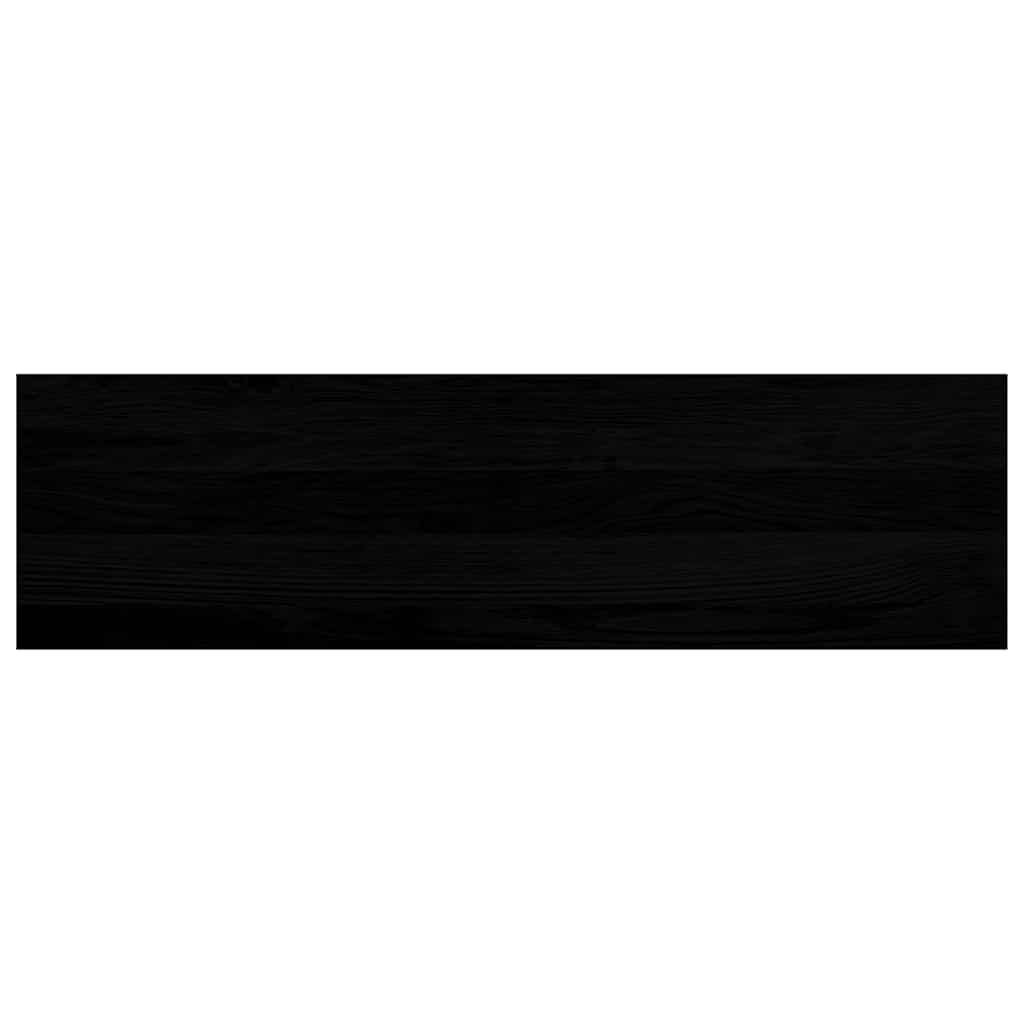 Treppenstufen 4 Stk. Braun-Schwarz 90x25x2 cm Massivholz Eiche