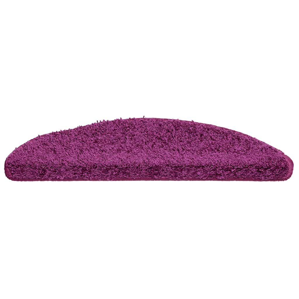 Stufenmatten 15 Stk. 56x17x3 cm Violett Halbrund