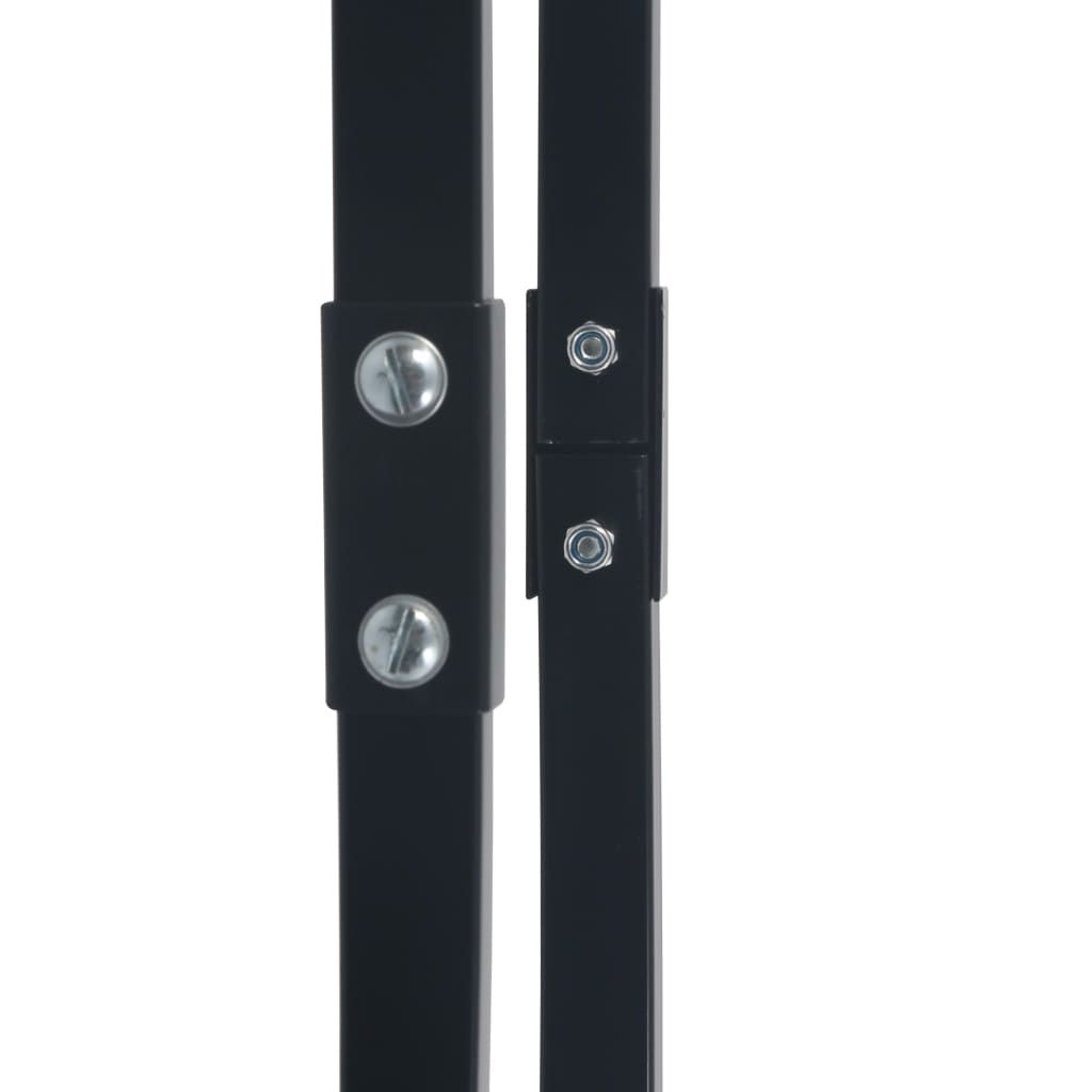 Brennholzregal Schwarz 80×25×100 cm Stahl