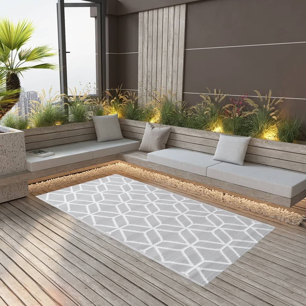 Outdoor-Teppich ARAKIL Grau 80x150 cm PP
