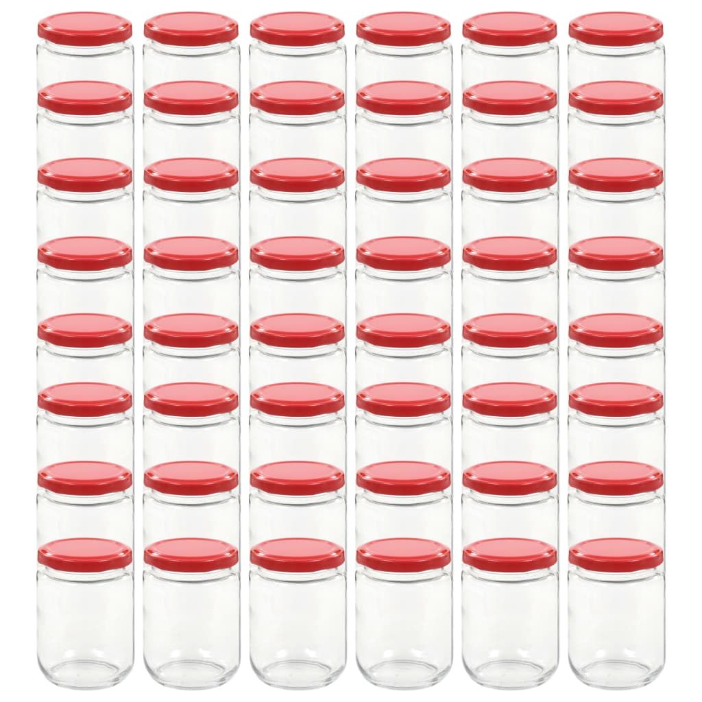 Marmeladengläser mit Rotem Deckel 48 Stk. 230 ml