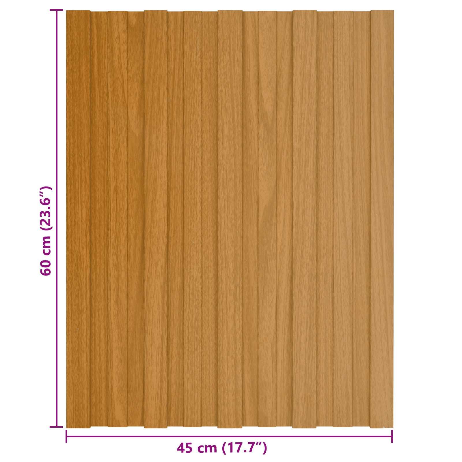 Dachpaneel 12 Stk. Natur 60 x 45 cm Verzinkter Stahl