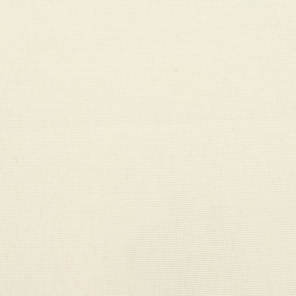 Niedriglehner-Auflagen 6 Stk. Creme Oxford-Gewebe