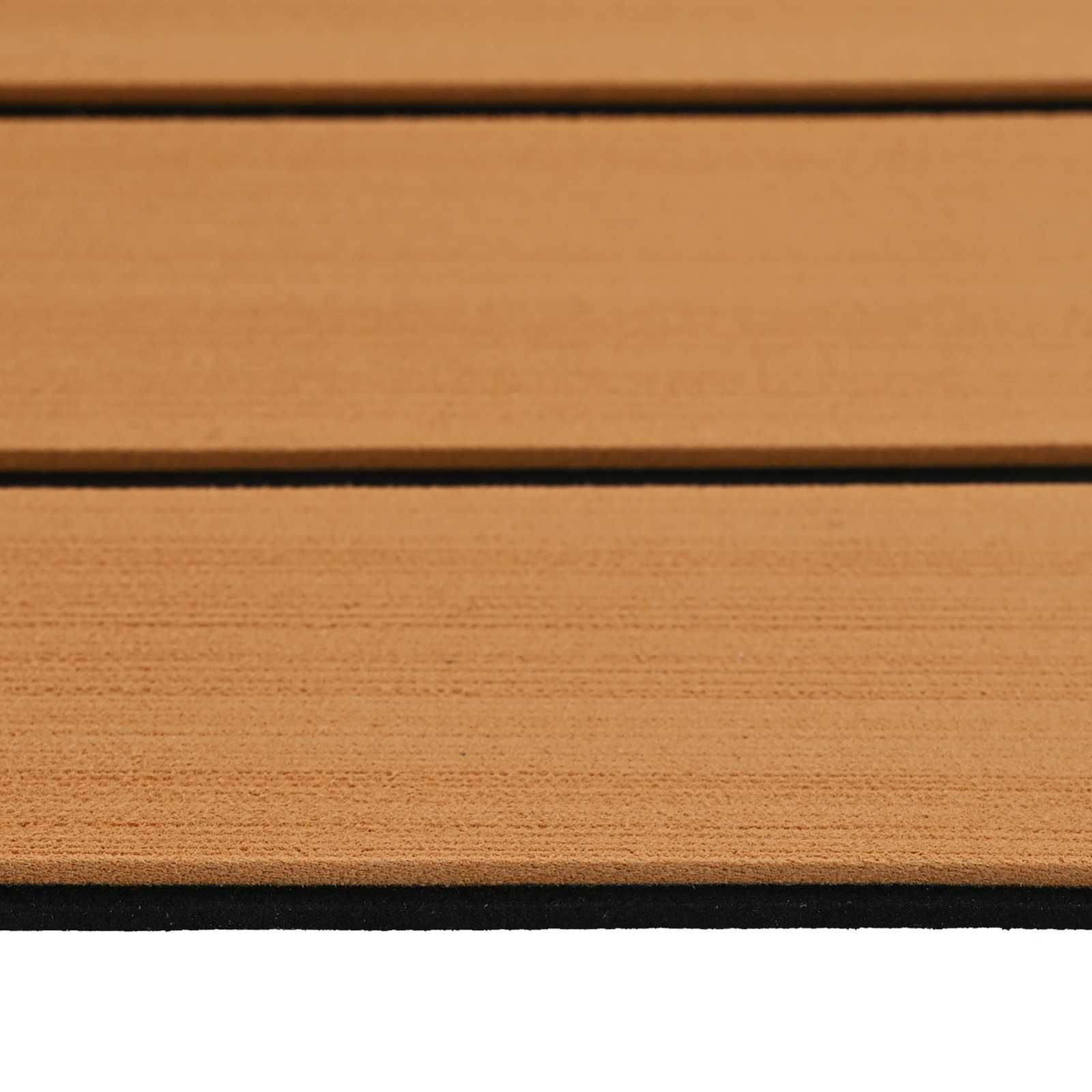 Bootsmatte Gestreift Braun und Schwarz 240 x 60 cm EVA