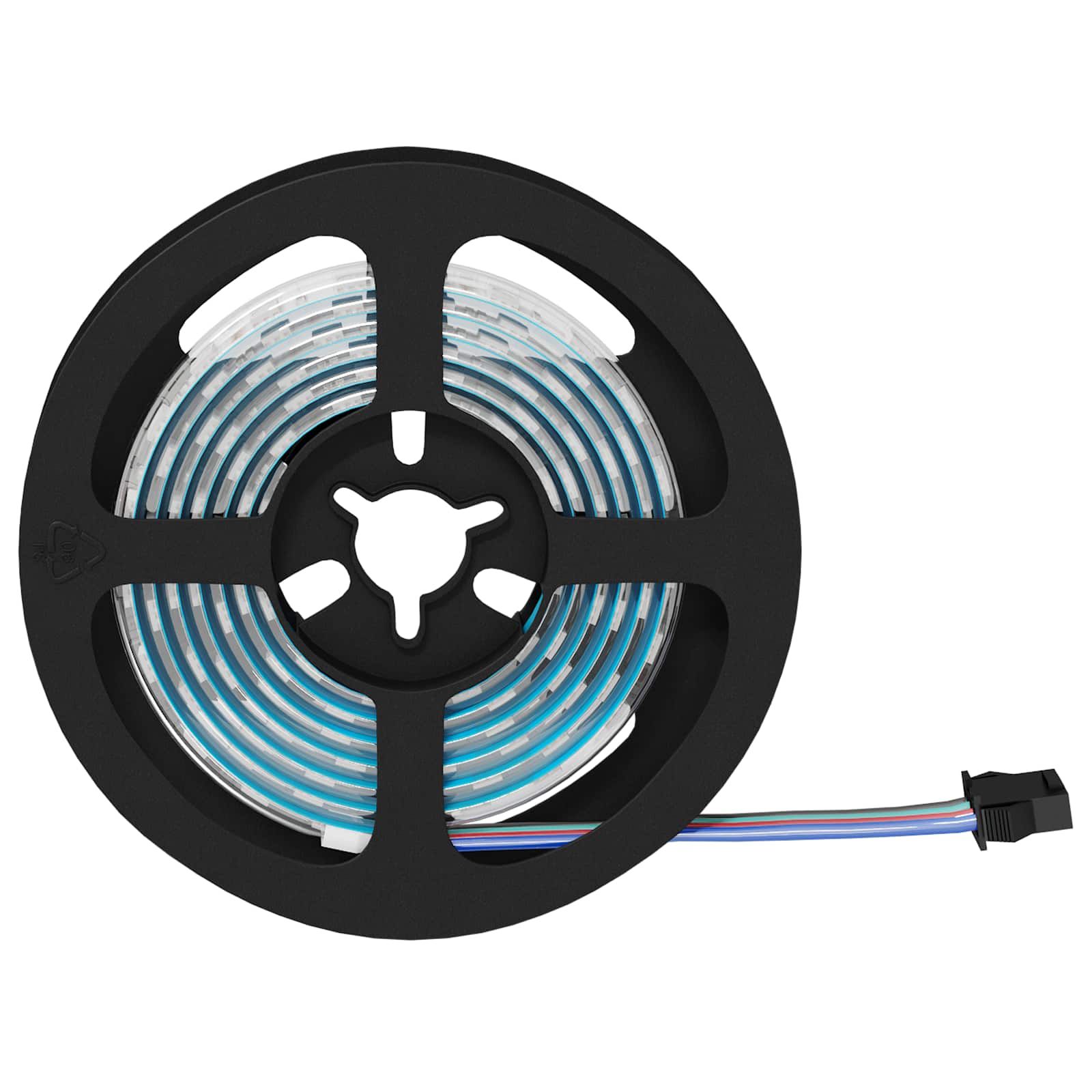 LED-Streifen 2 stk. Schwarz und Transparent