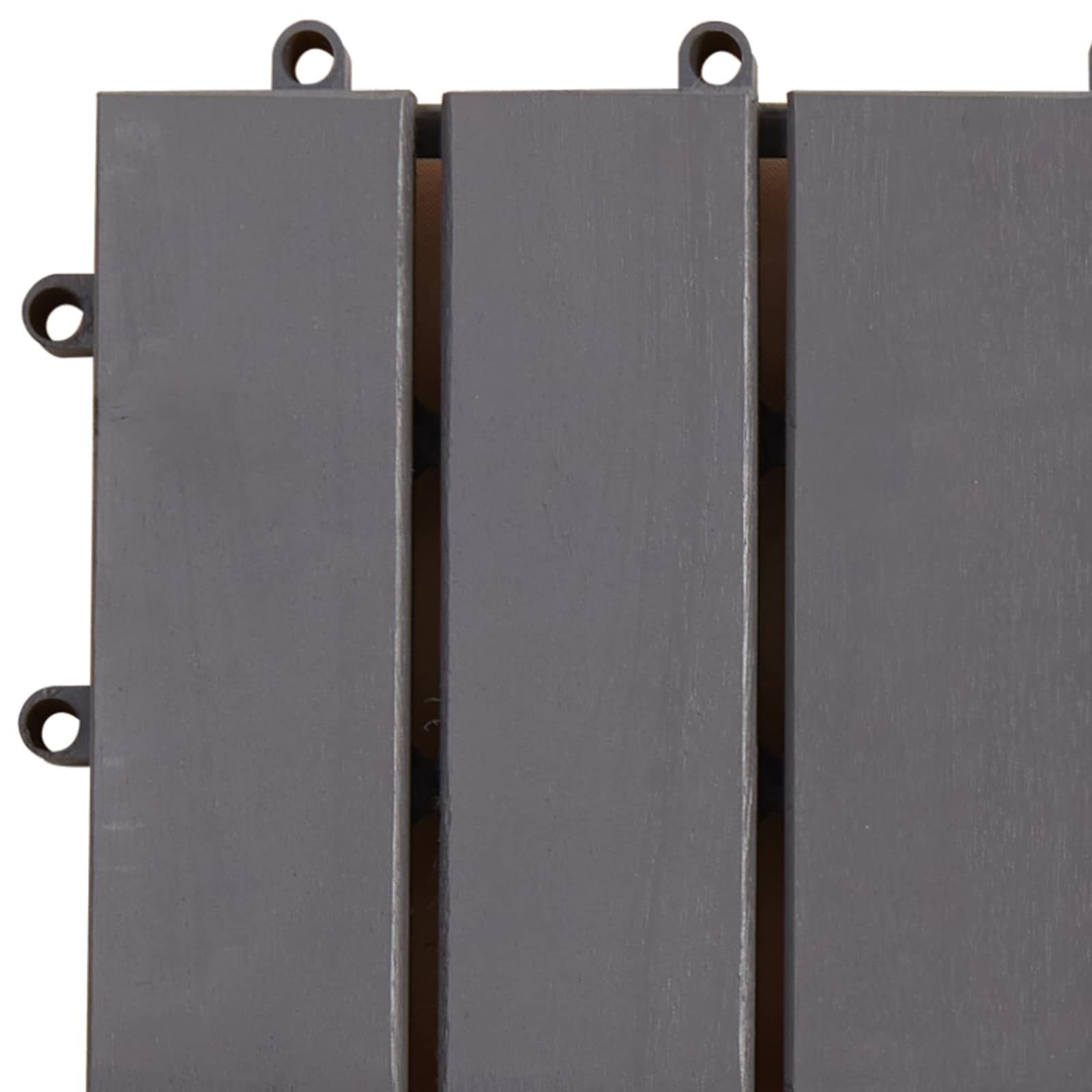 Terrassenfliese 30 pcs Grau 30 x 30 cm Akazien-Hartholz