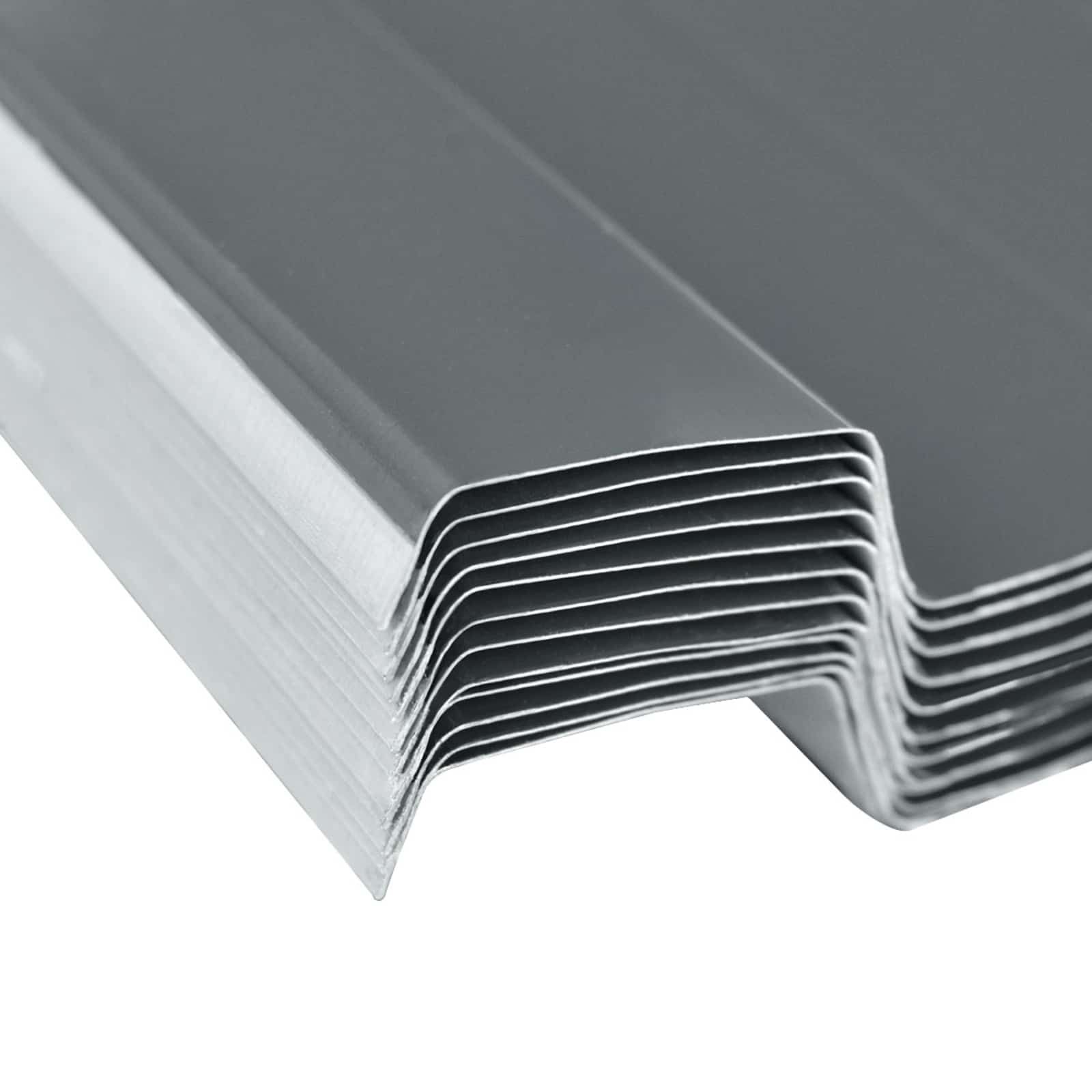 Dachpaneel 12 stk. Grau 129 x 45 cm Verzinkter Stahl