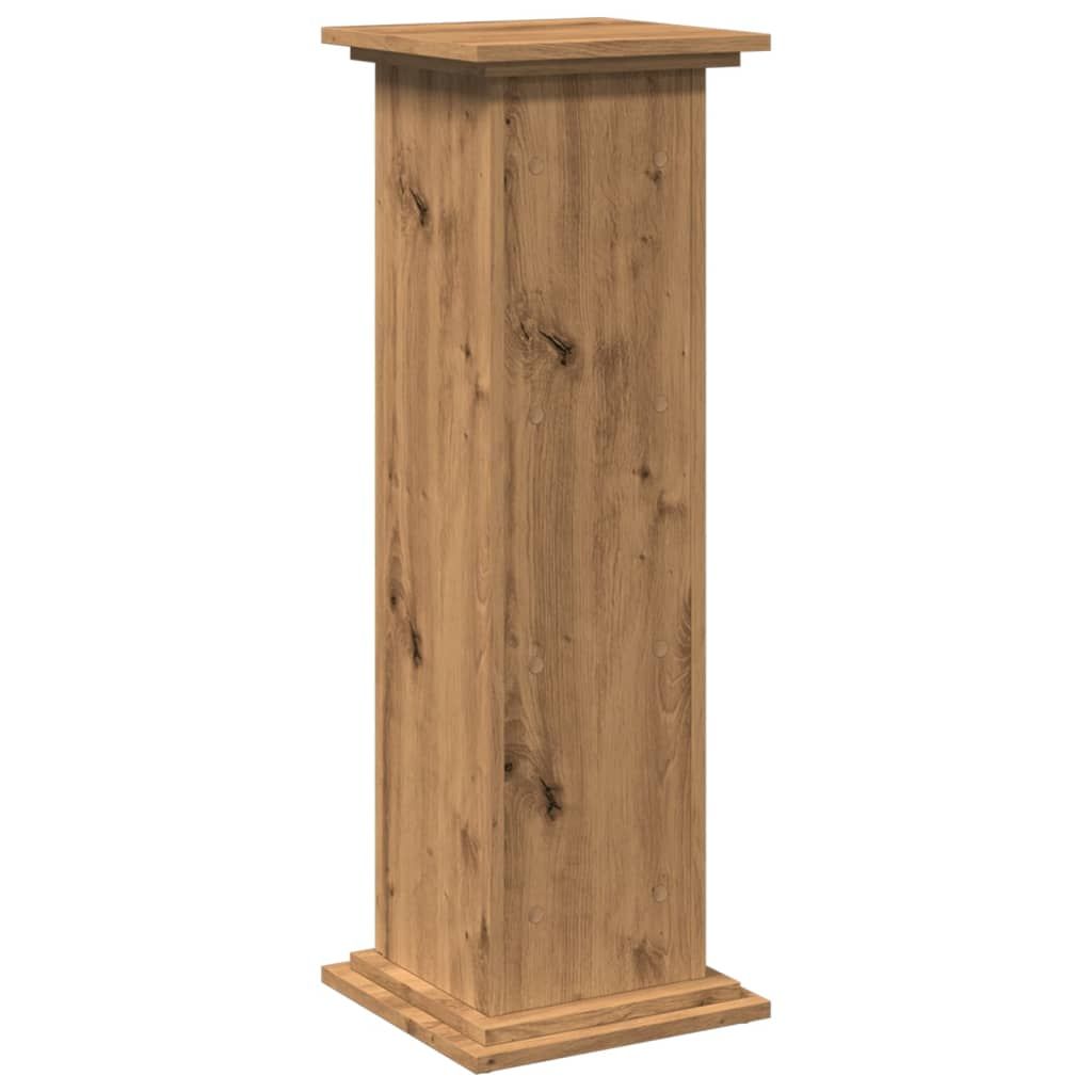 Postament mit Stauraum Artisan-Eiche 31x30x90 cm Holzwerkstoff