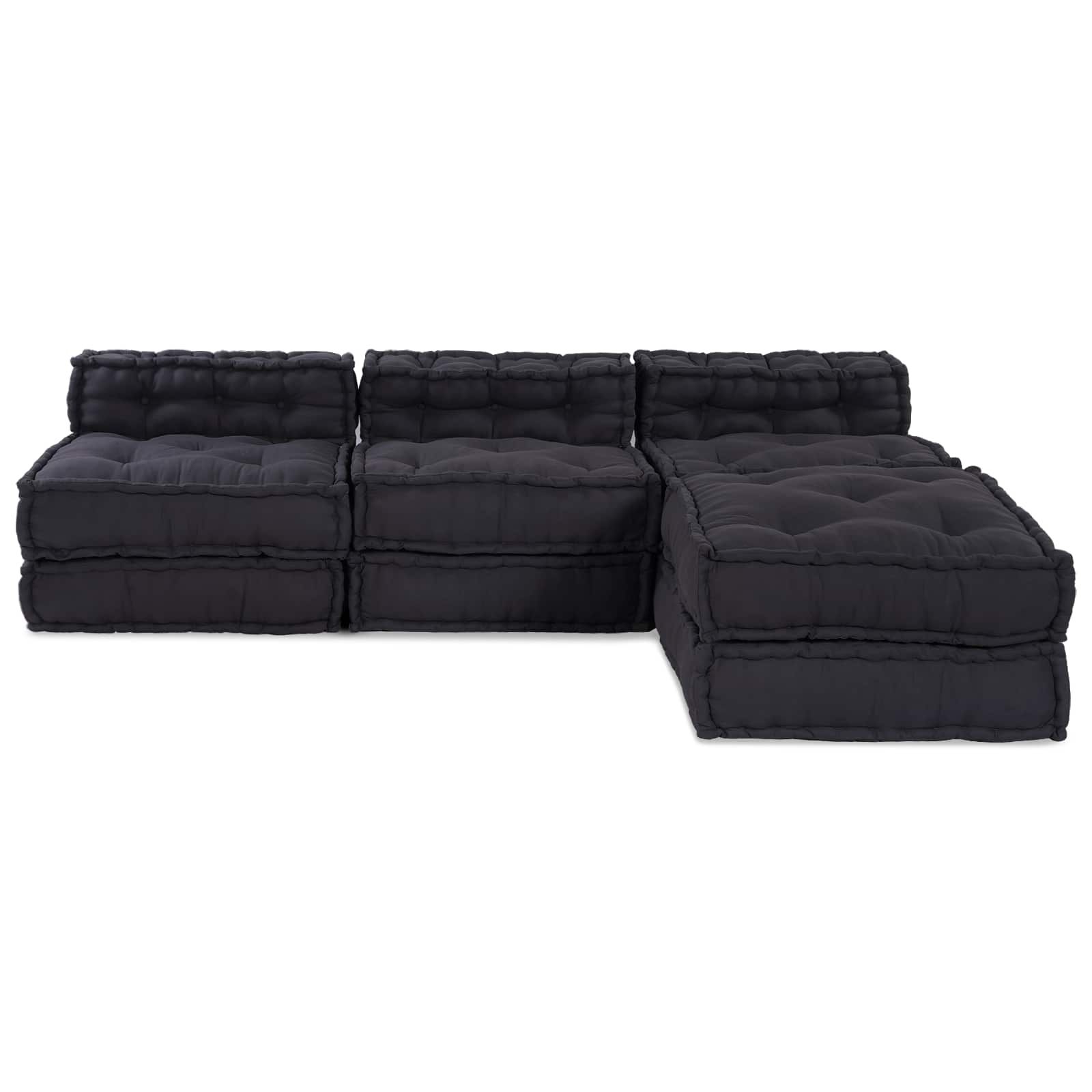 Modulare Sofagarnitur 4 pcs Anthrazit Stoff