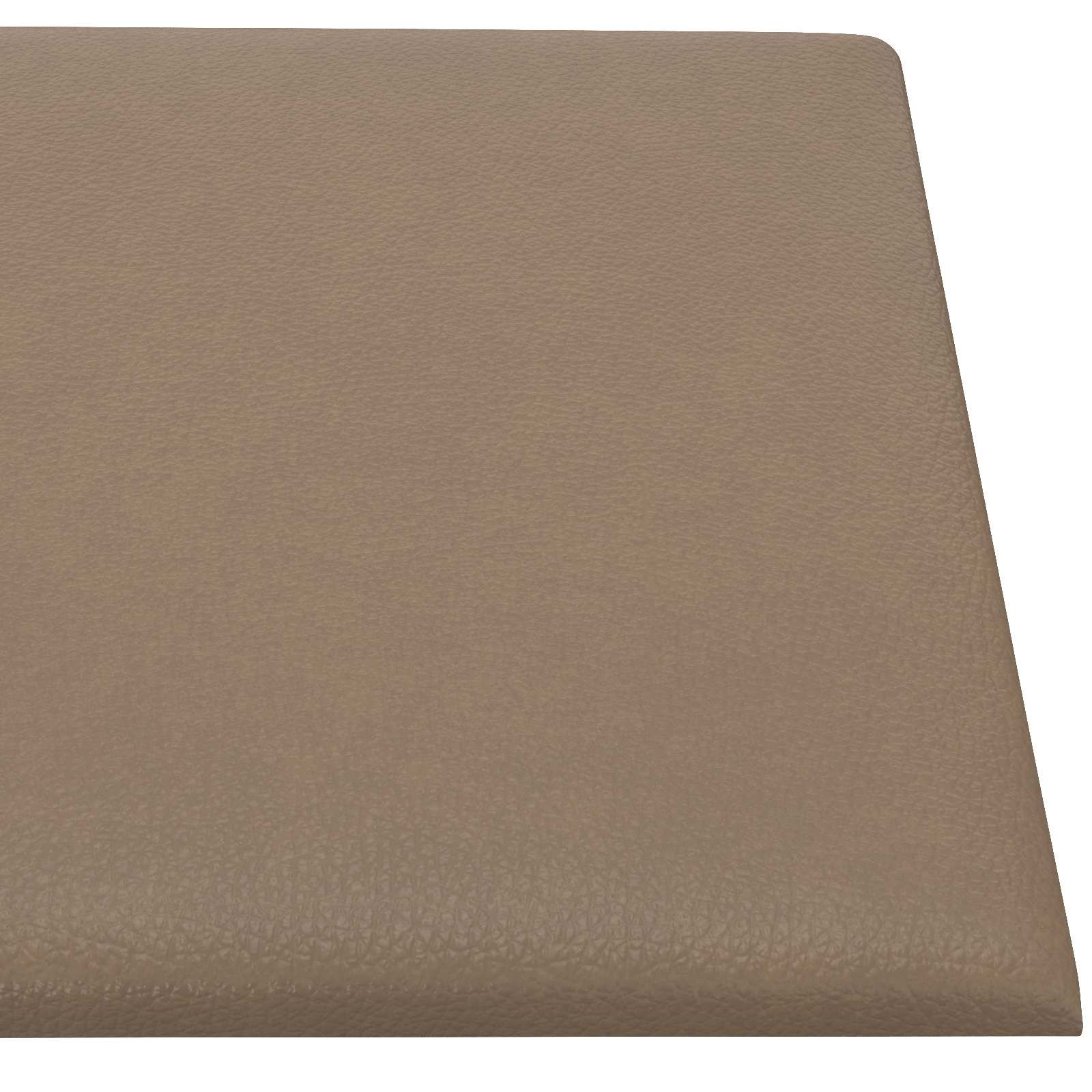 Wandkopfteilen 12 pcs Cappuccino 30 x 15 cm Stoff