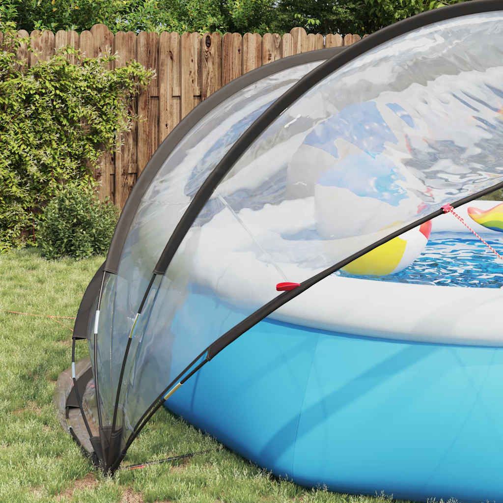 Pool-Dome 405 x 405 x 192 cm PVC Transparent