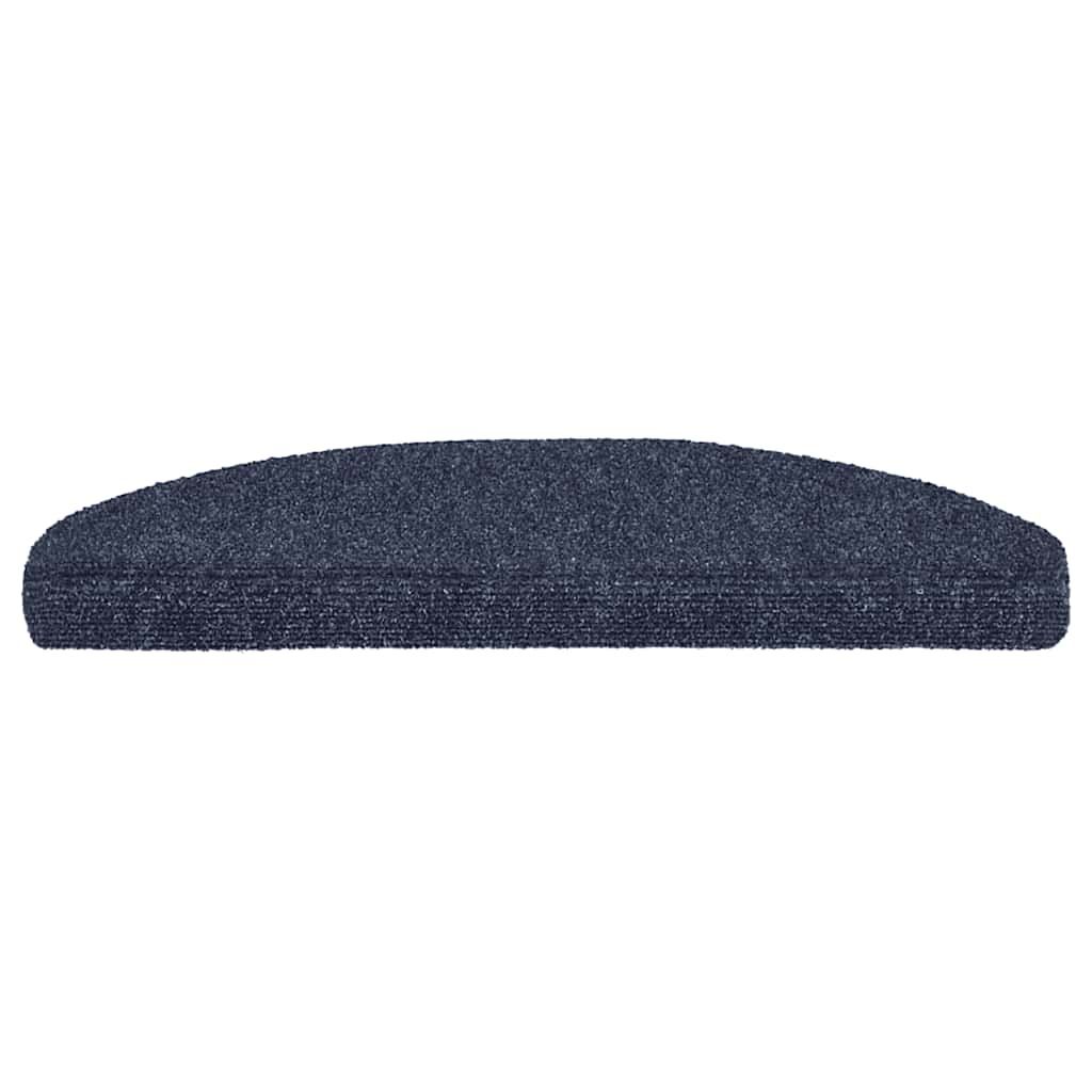 Stufenmatten Selbstklebend 15 Stk. 65x21x4 cm Blau Halbrund Groß