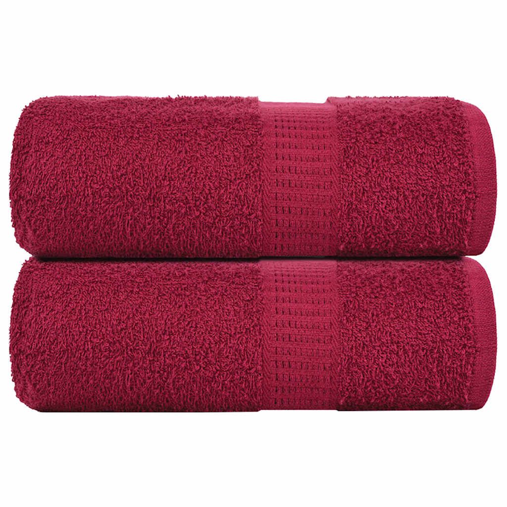 Waschtücher FROGN 2 Stk. Bordeaux 30x30 cm 360 g/m²