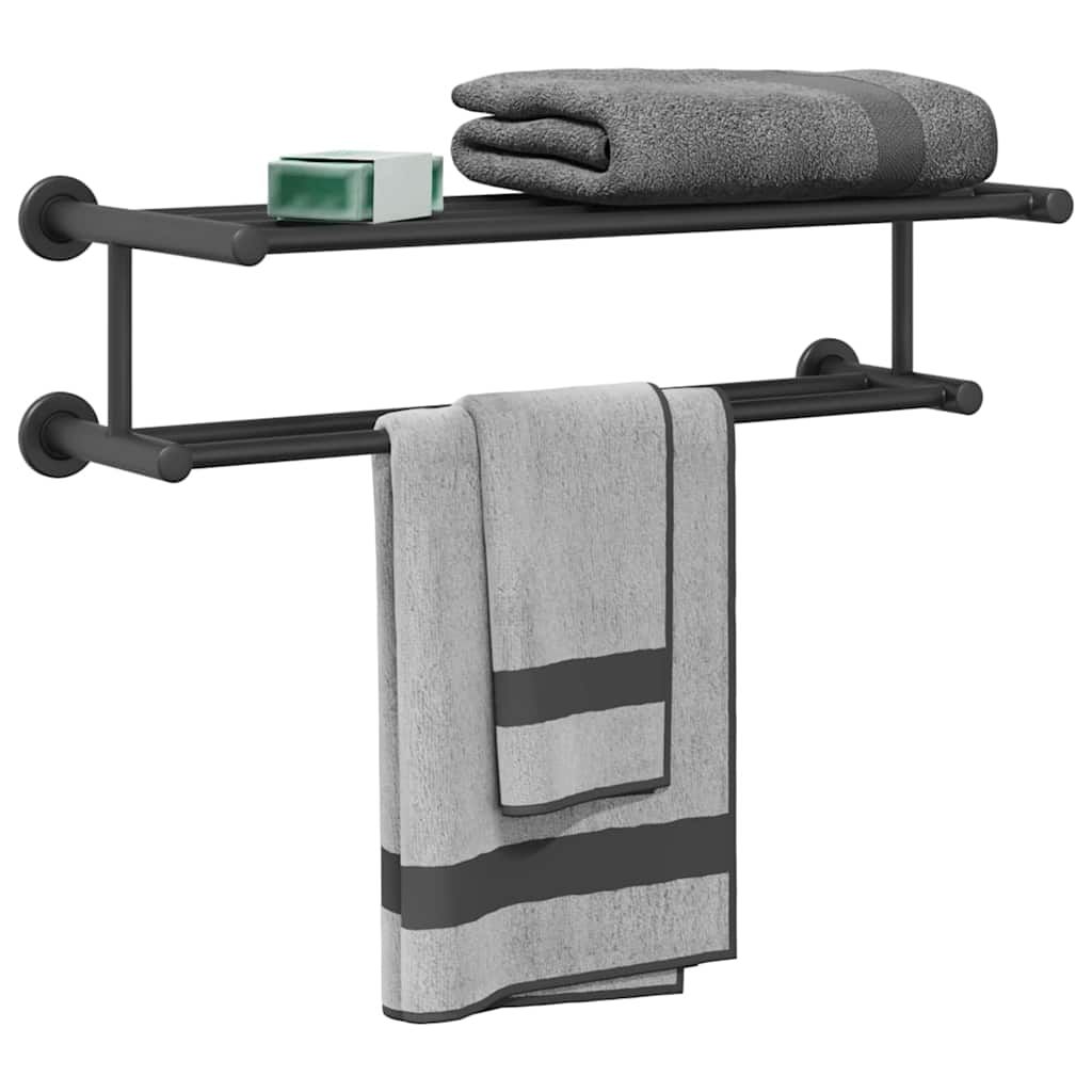 Handtuchhalter Schwarz 61 x 23 x 17 cm Edelstahl