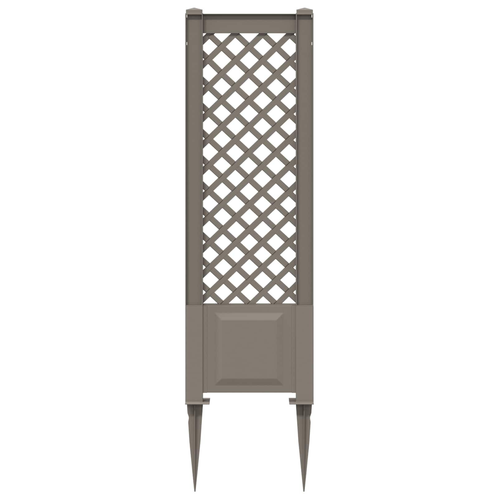 Trellis mit Spike Grau 43 x 6 x 165 cm PP