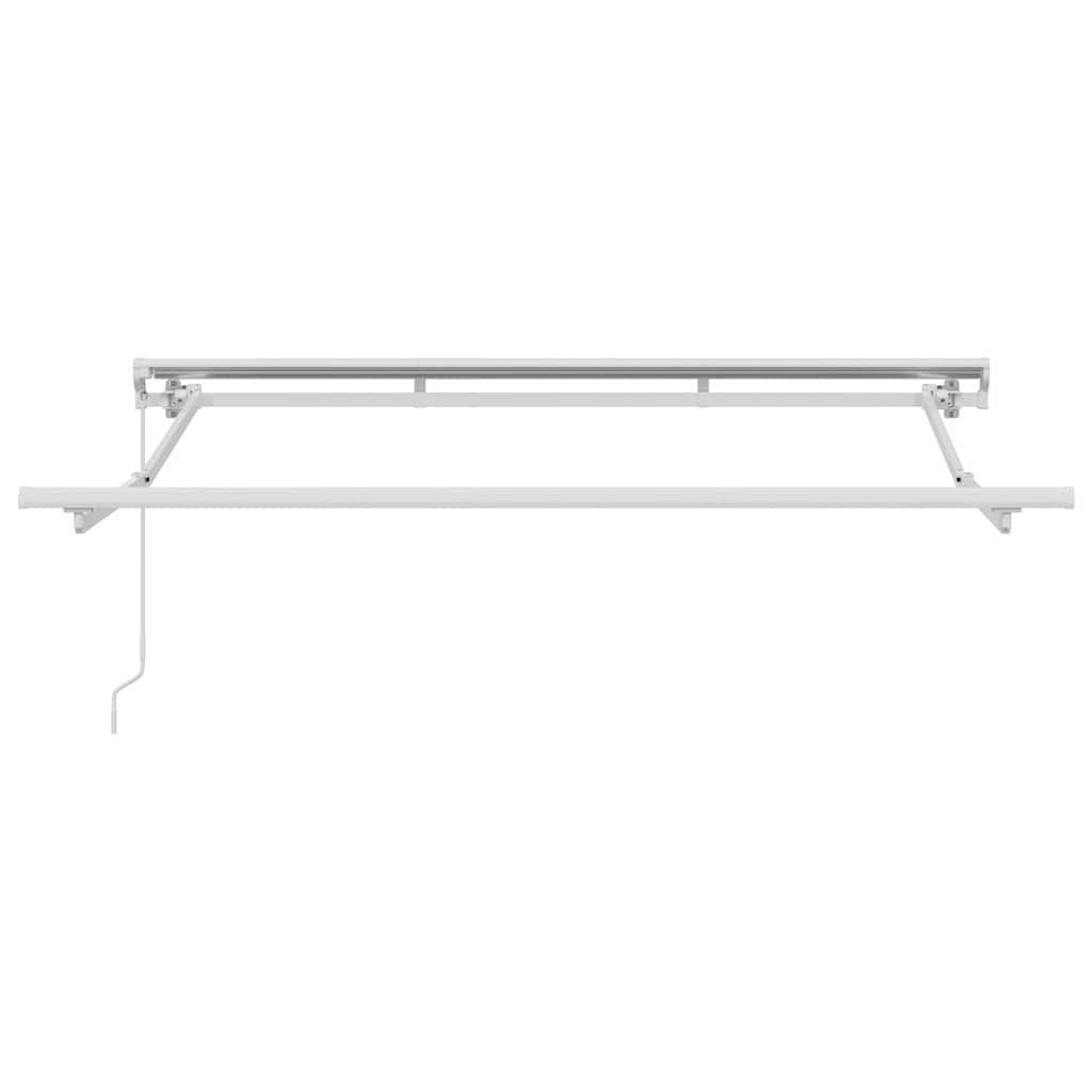 Markisenrahmen Verstellbar Weiß 2,5 x 2 m Stahl