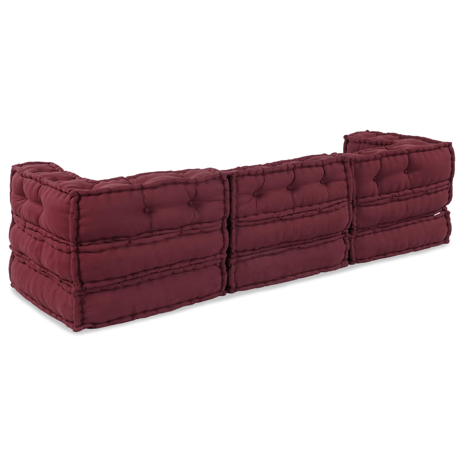 Modulare Sofagarnitur 3 pcs Kastanienbraun Stoff