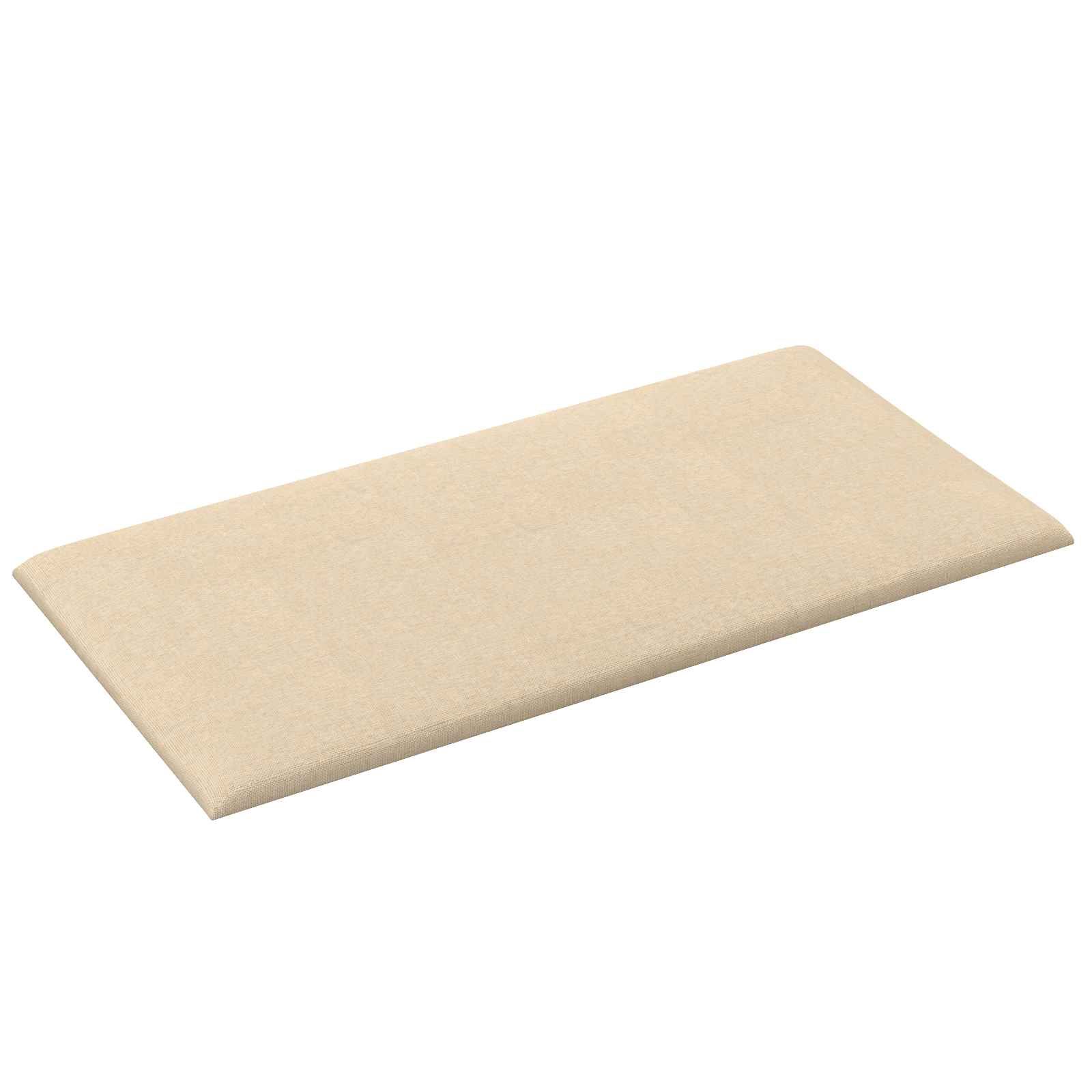 Wandkopfteilen 12 pcs Creme 30 x 15 cm Stoff