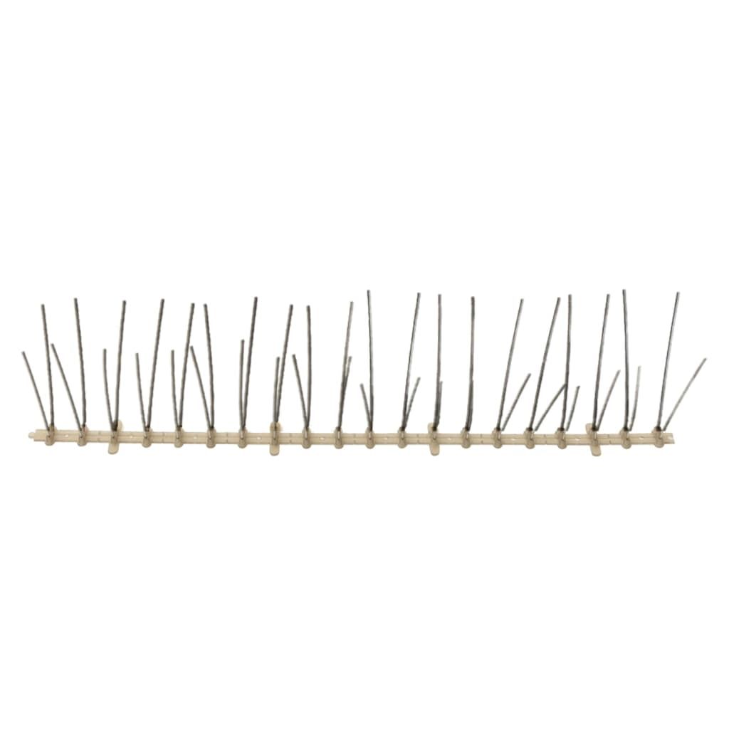 20-tlg. Vogelabwehr-Spikes-Set 10 m Kunststoff 4-reihig