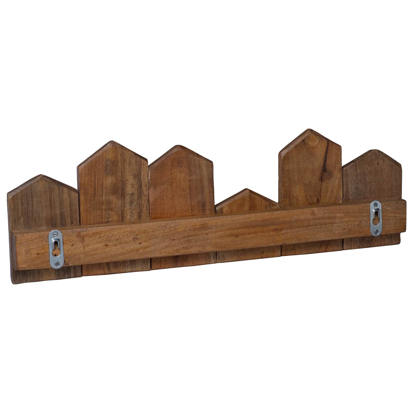 Kleiderbügel Braun 48 x 8 x 15 cm Massives Mahagoni Holz