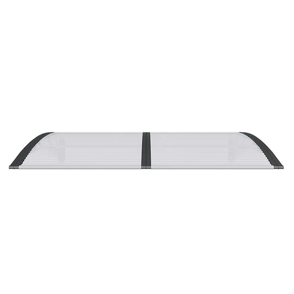 Türvordach Schwarz 150x100 cm Polycarbonat