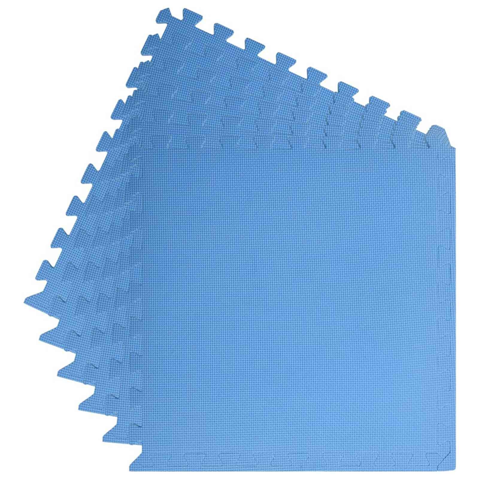 Pool Bodenschutzmatte 6 stk. Blau 2,16 ㎡ EVA-Schaum