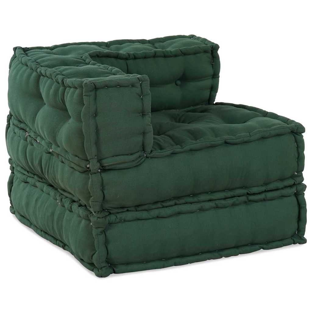 Modulare Sofagarnitur 3 pcs Grün Stoff