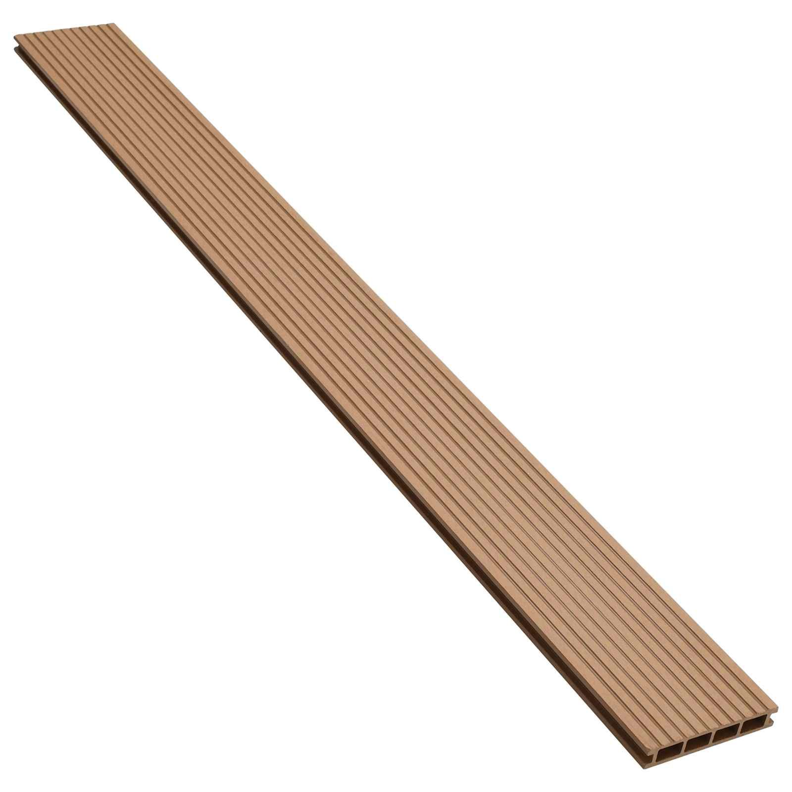 Terrassendiele 30 stk. Teakfarbe WPC