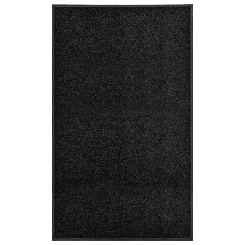 Fußmatte Waschbar Schwarz 90x150 cm