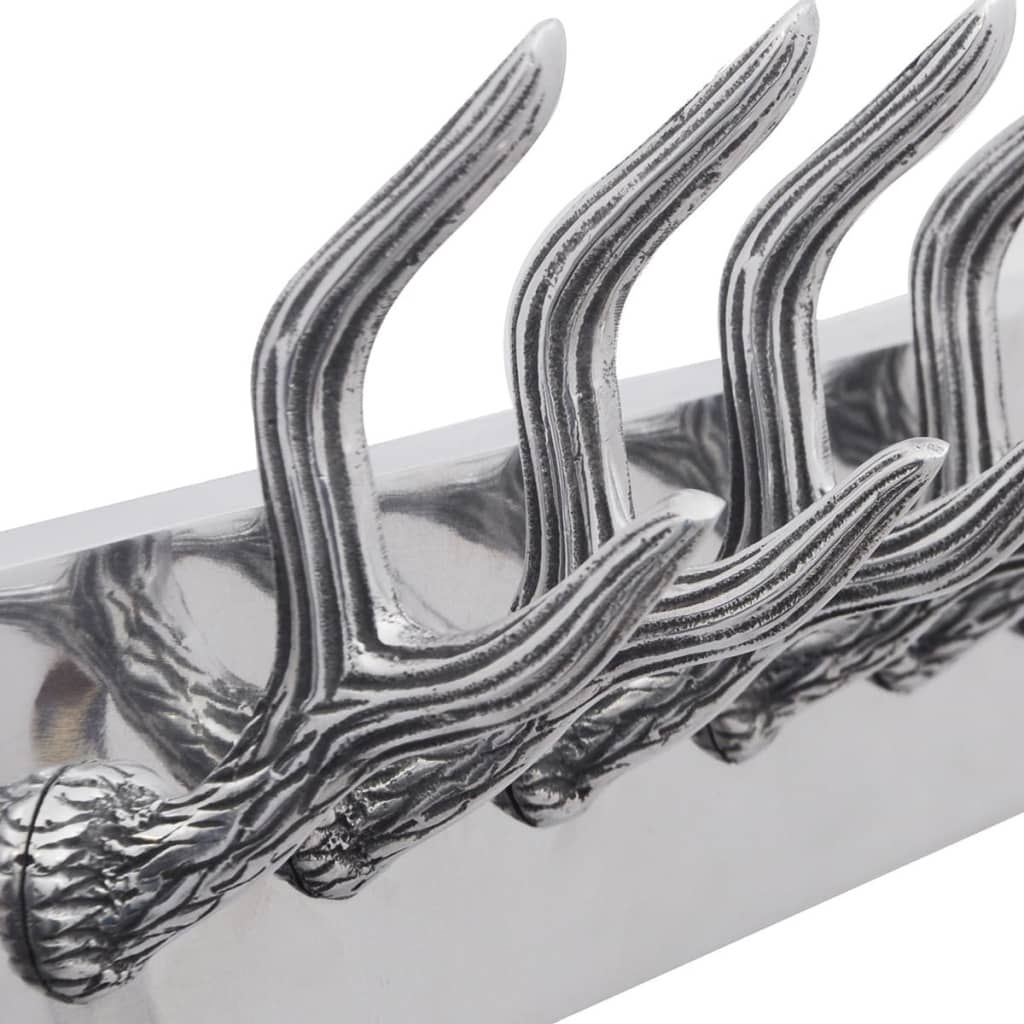 Garderobenleisten 4 Stk. Silbern Aluminium