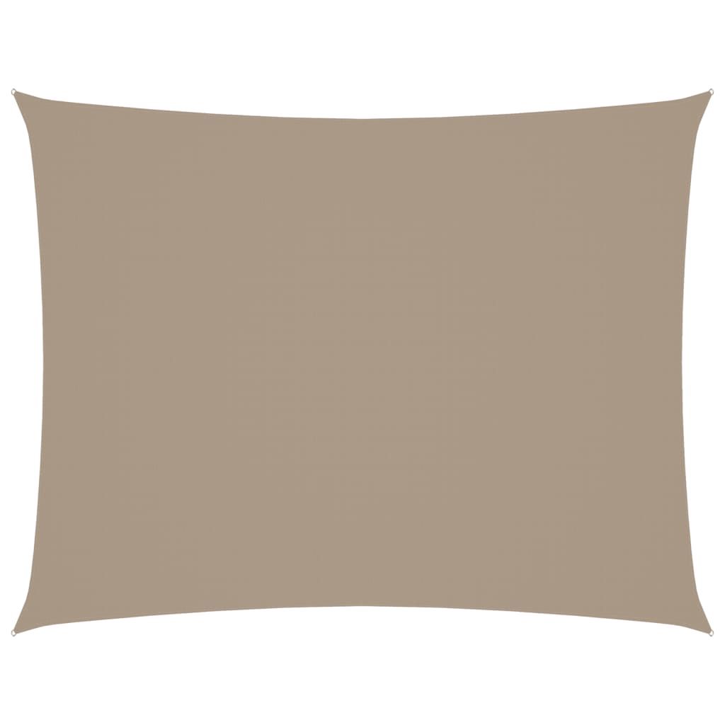 Sonnensegel Oxford-Gewebe Rechteckig 2x3,5 m Taupe