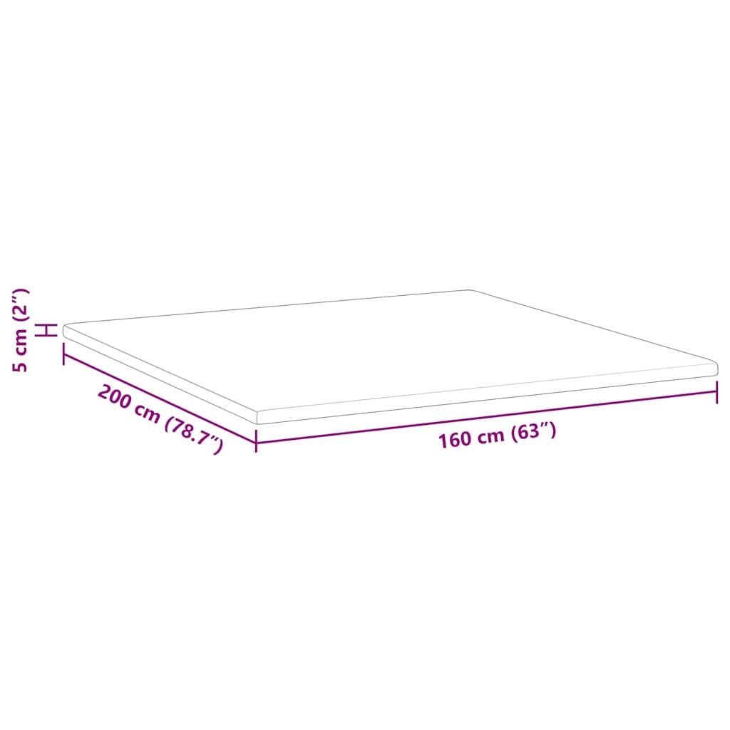 Kokosnuss Topper Weiß 160 x 200 cm Jacquard-Stoff