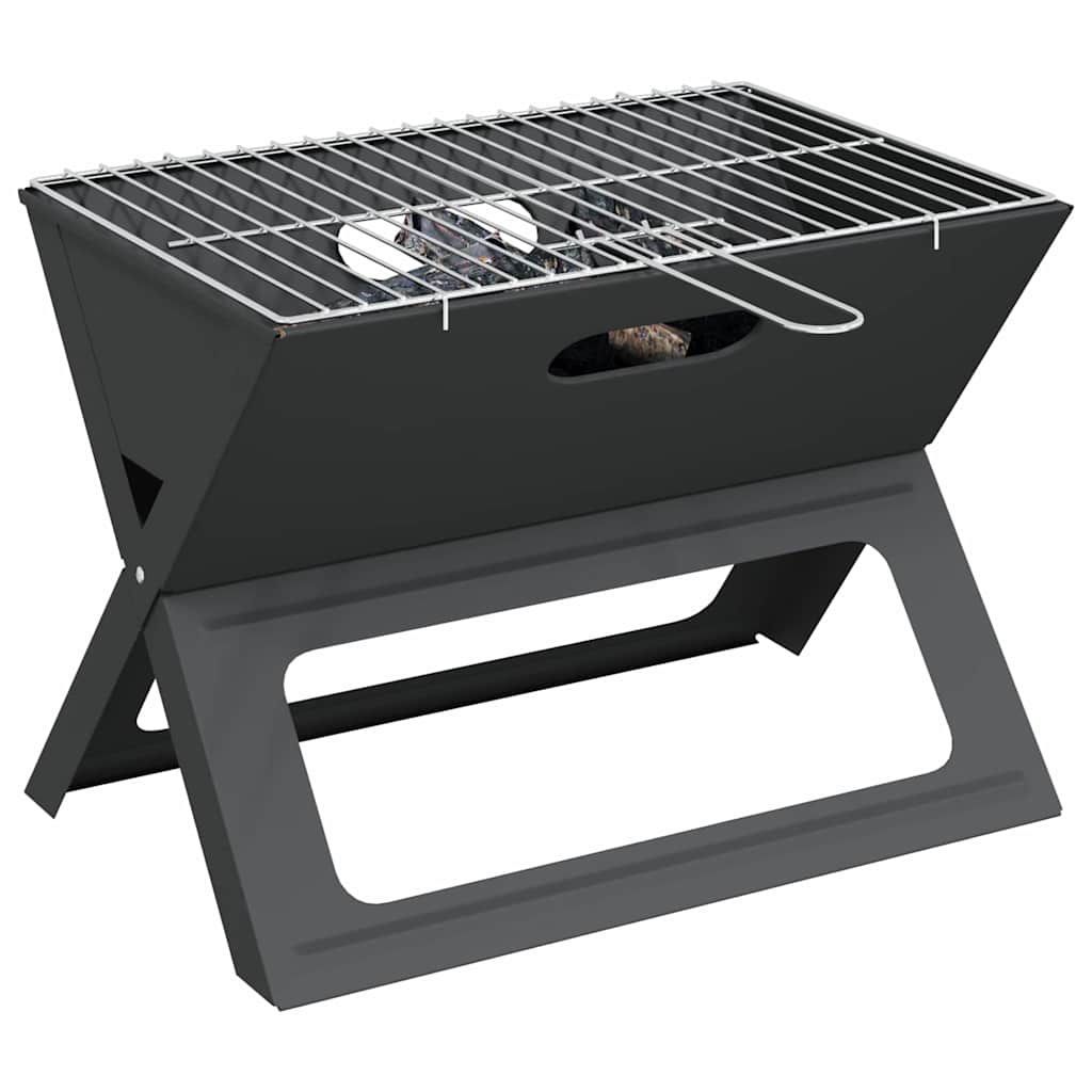 Outdoor Grill 46 x 31 x 31 cm Stahl Schwarz