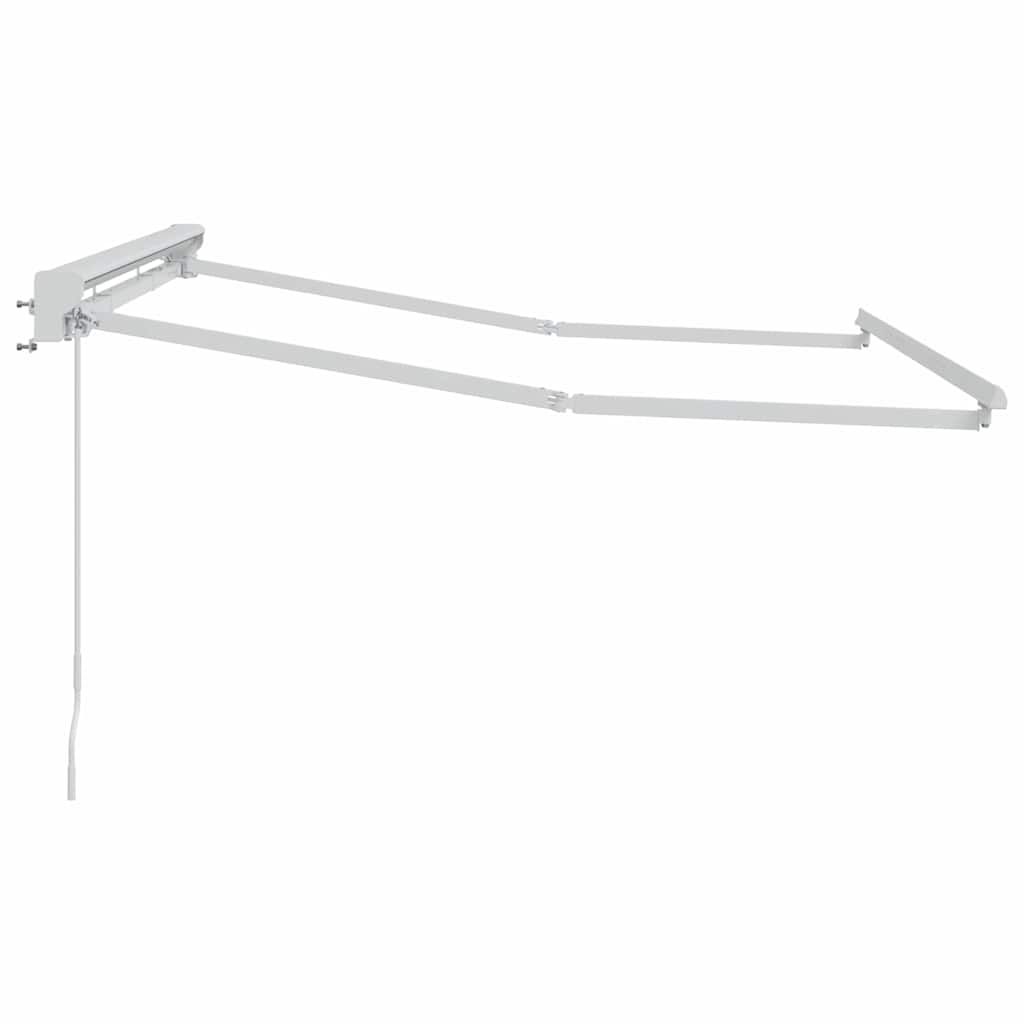 Markisenrahmen Verstellbar Weiß 2,5 x 2 m Stahl