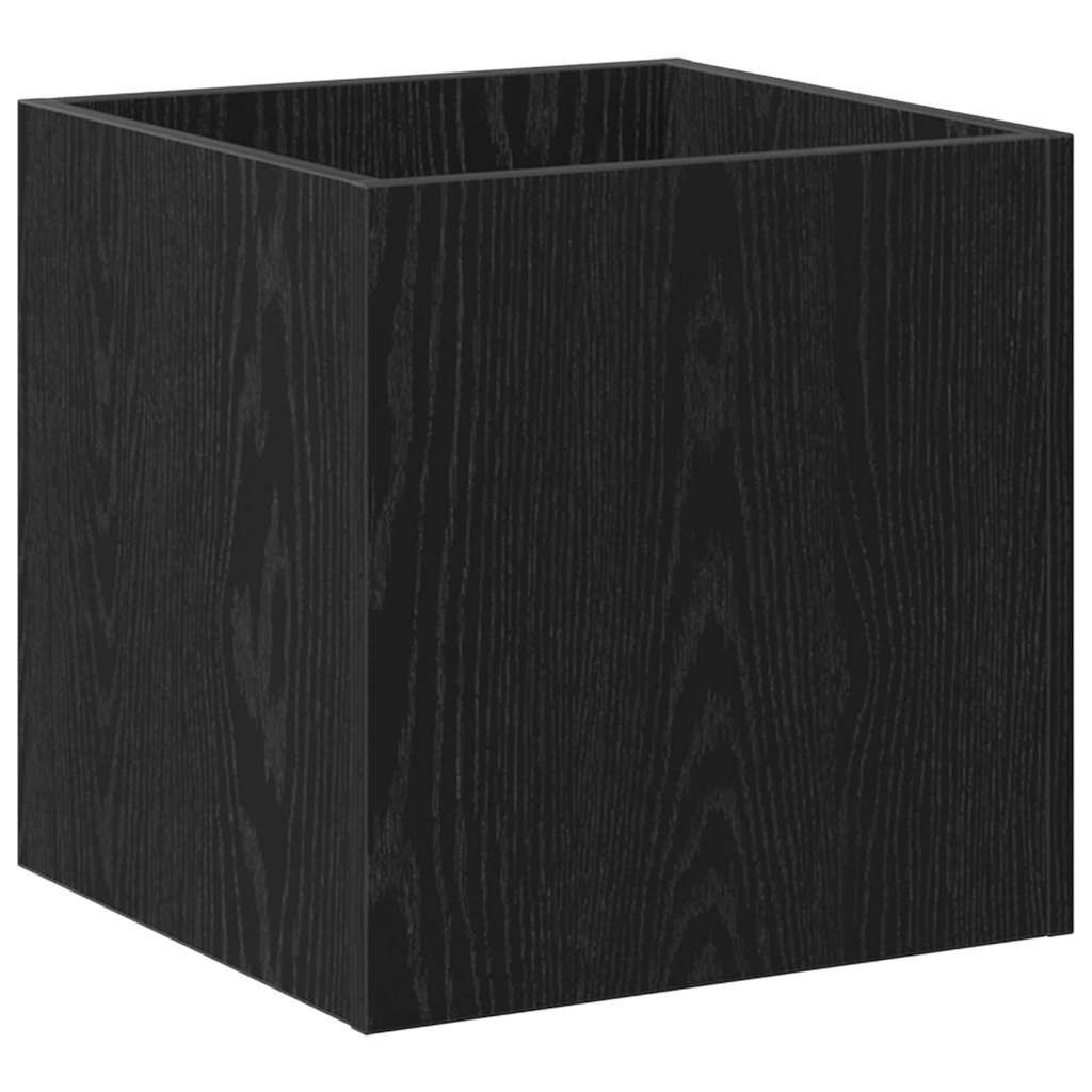 Blumentopfschachtel Schwarz Eichen-Optik 40 x 40 x 40 cm