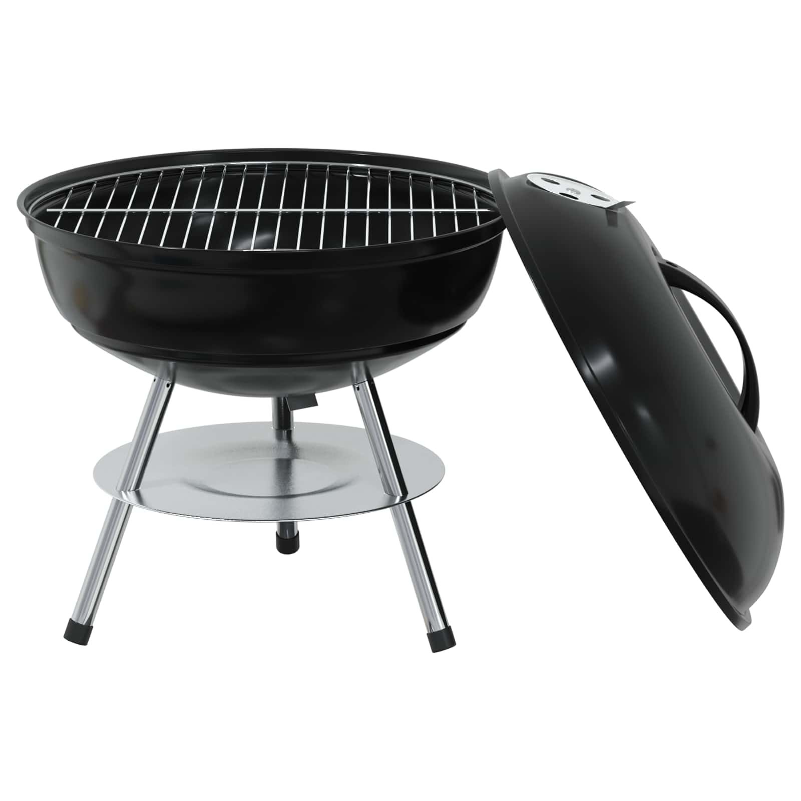 Holzkohlegrill Schwarz 36,5 x 36,5 x 40 cm