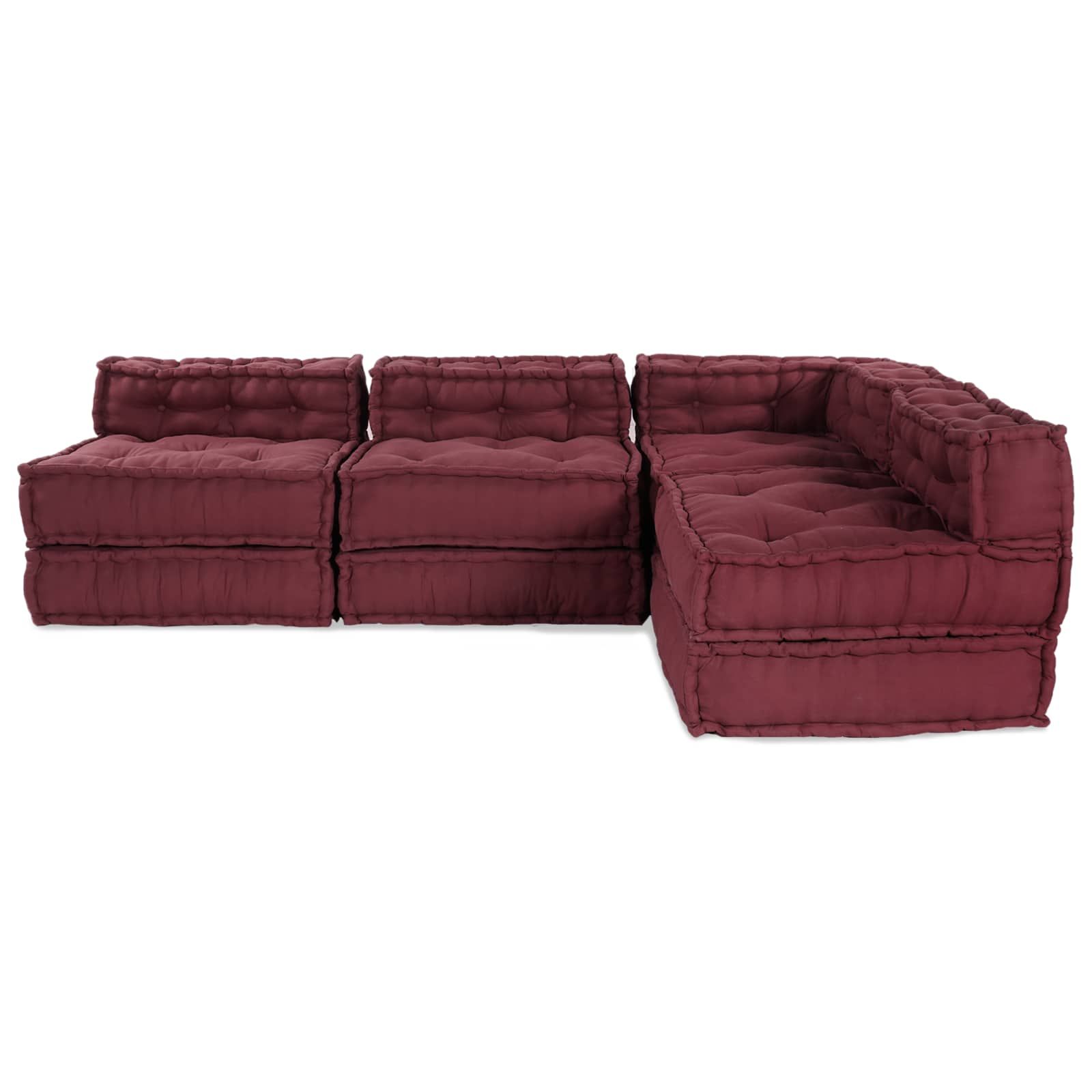Modulare Sofagarnitur 4 pcs Kastanienbraun Stoff