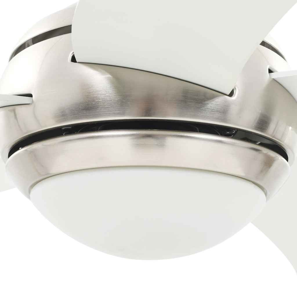 Dekorativer Deckenventilator mit Beleuchtung 128 cm Weiß