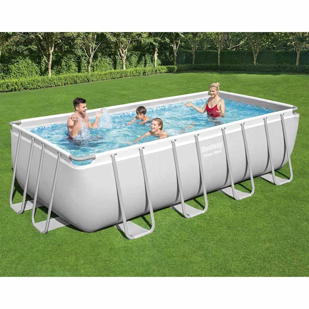 Bestway Power Steel Swimmingpool-Set Rechteckig 488x244x122 cm