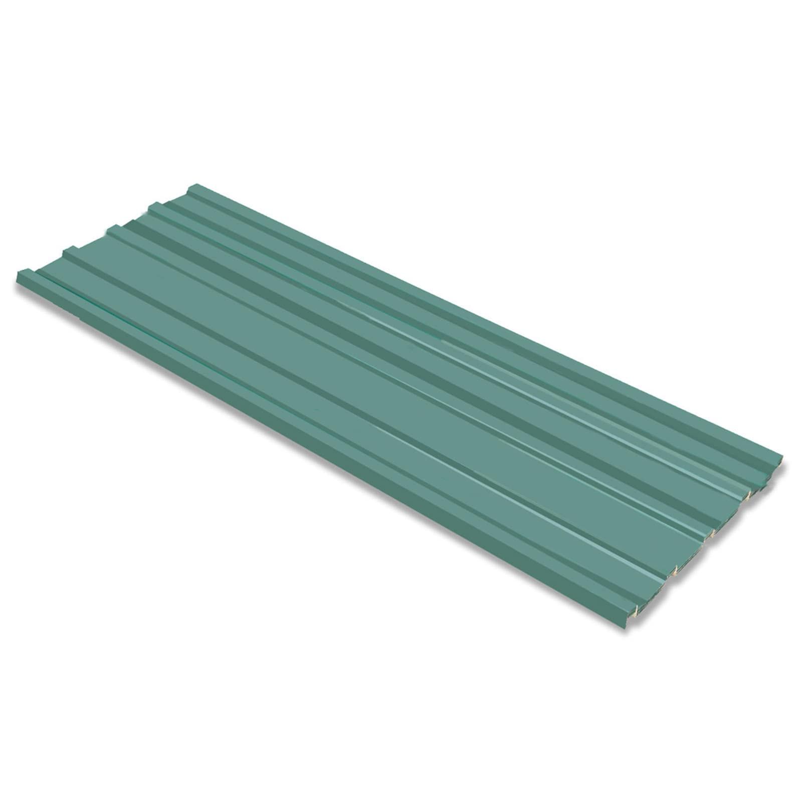 Dachpaneel 12 stk. Grün 129 x 45 cm Verzinkter Stahl