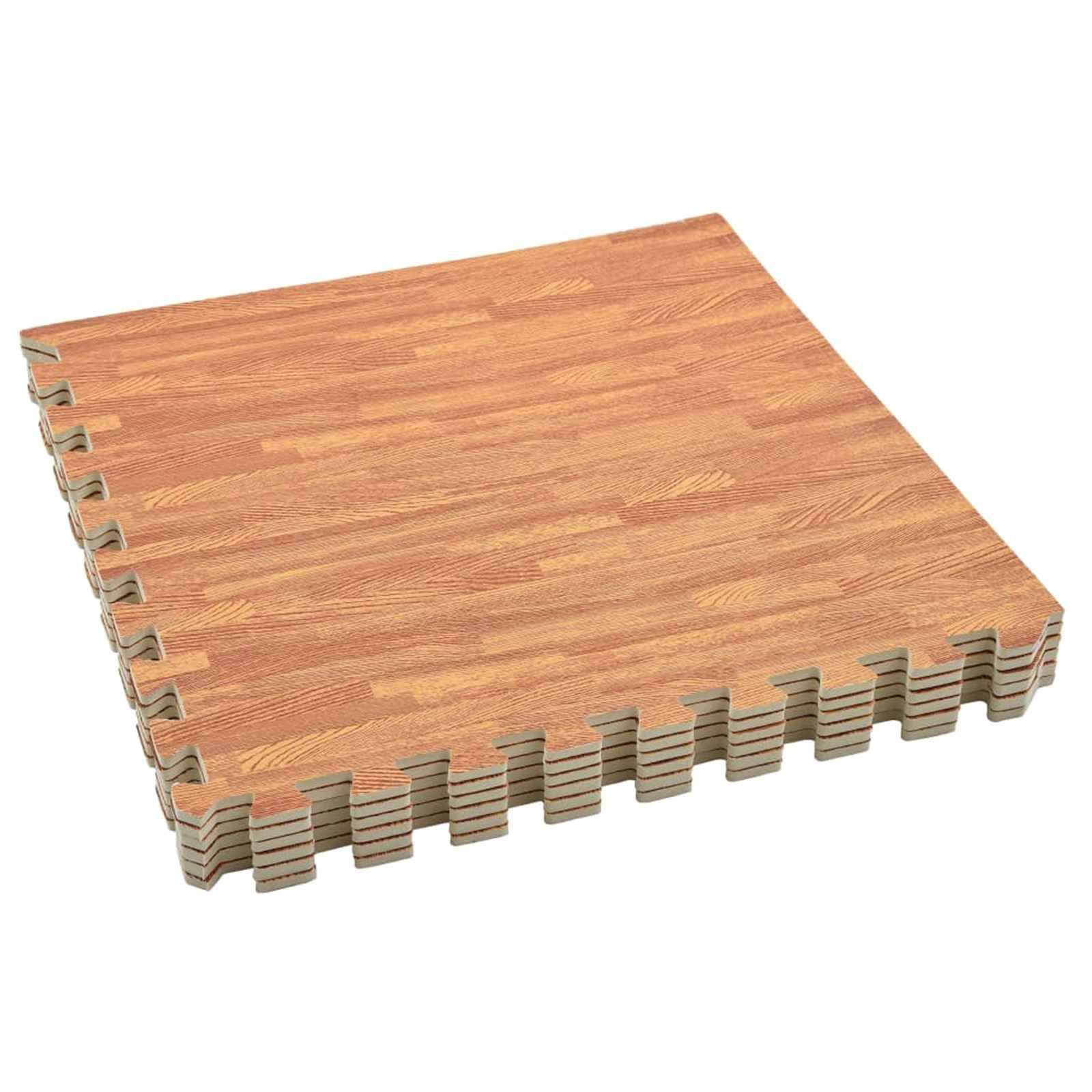 Pool Bodenschutzmatte 6 stk. Holz 4,32 ㎡ EVA-Schaum