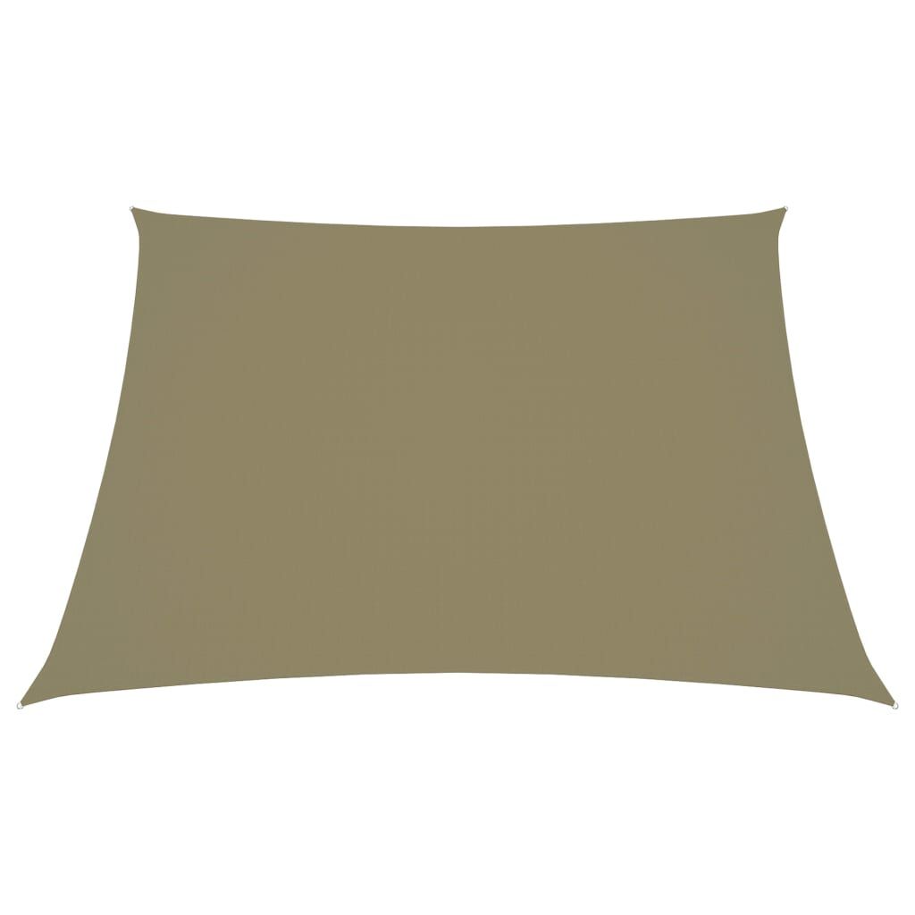 Sonnensegel Oxford-Gewebe Trapezförmig 2/4x3 m Beige