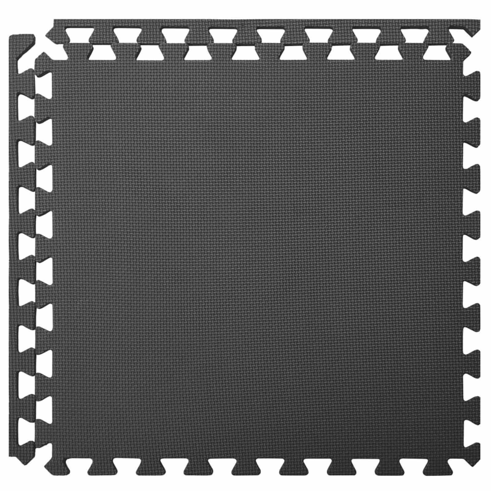 Pool Bodenschutzmatte 6 stk. Schwarz 2,16 ㎡ EVA-Schaum