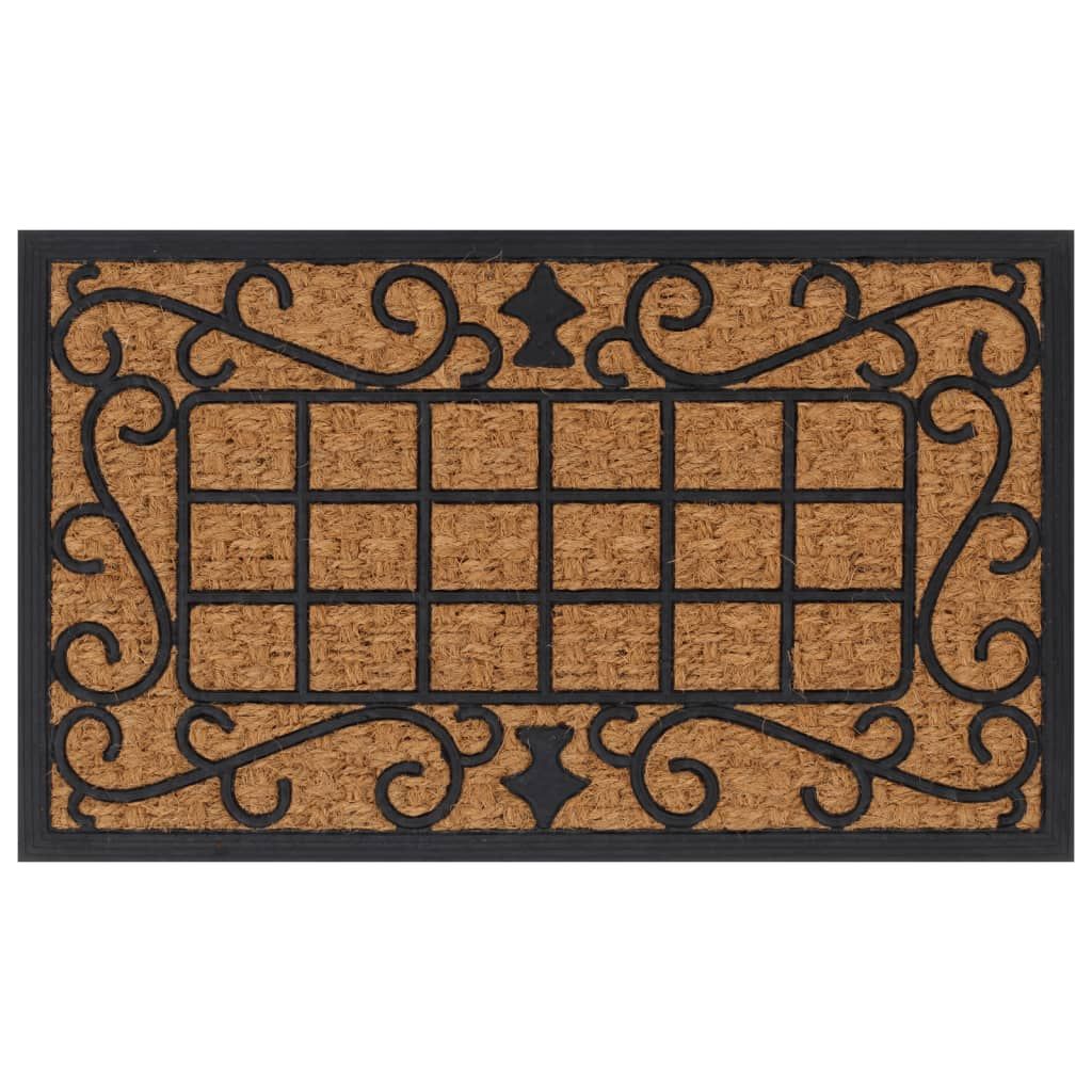 Fußmatte Rechteckig 45x75 cm Gummi und Kokosfaser