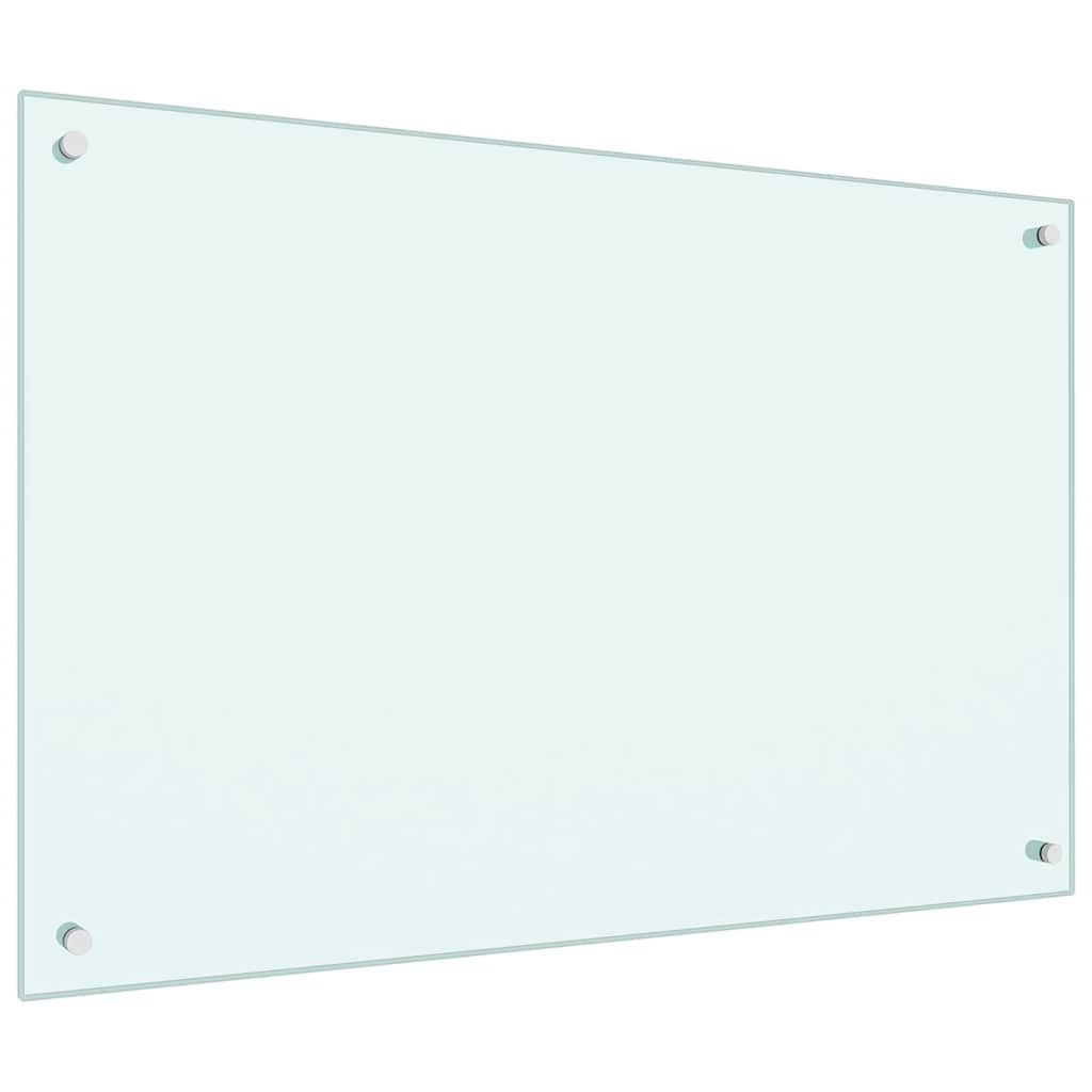 Küchenrückwand Milchweiß 90x60 cm Hartglas