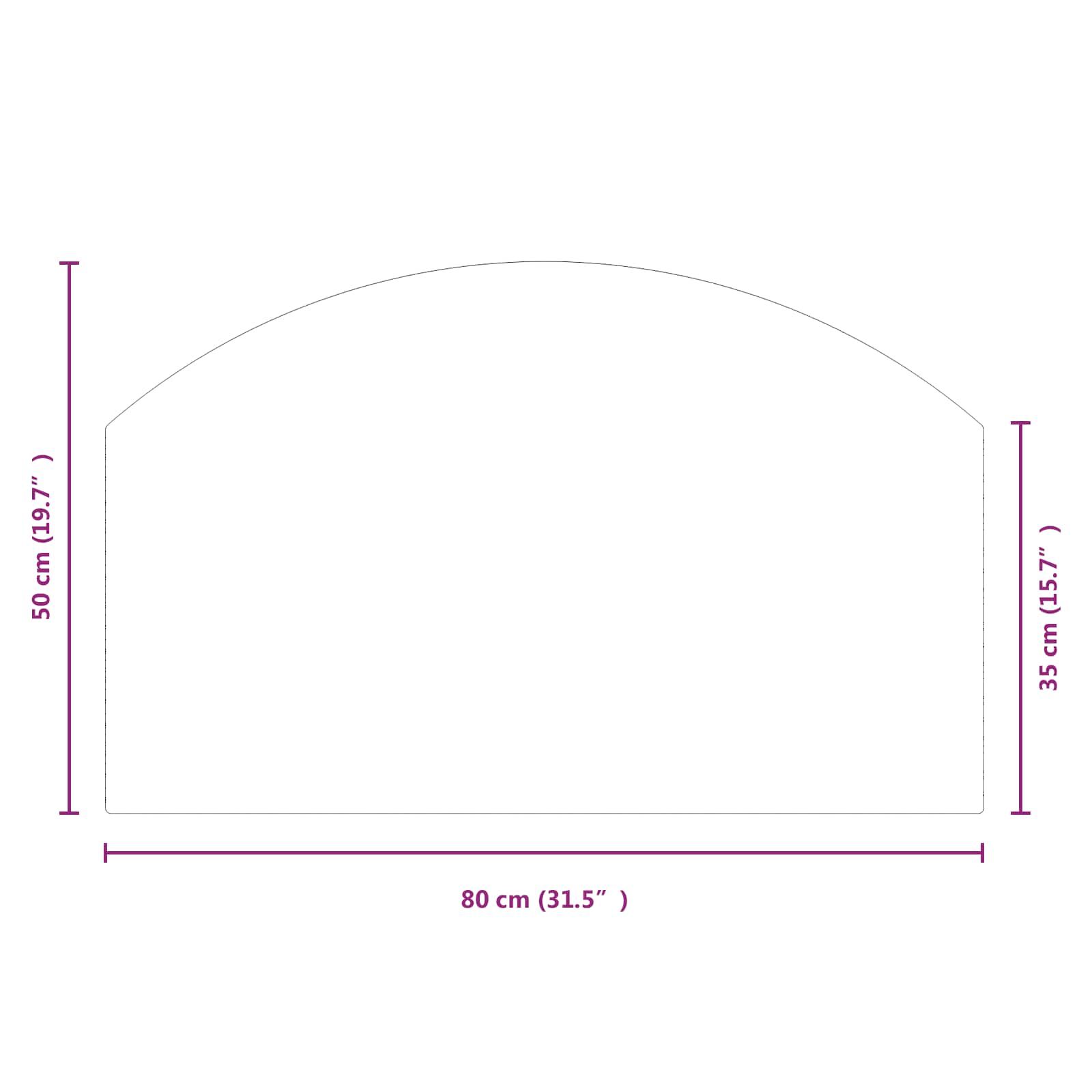 Feuerstelle Glasplatte Transparent 80 x 50 cm Glas