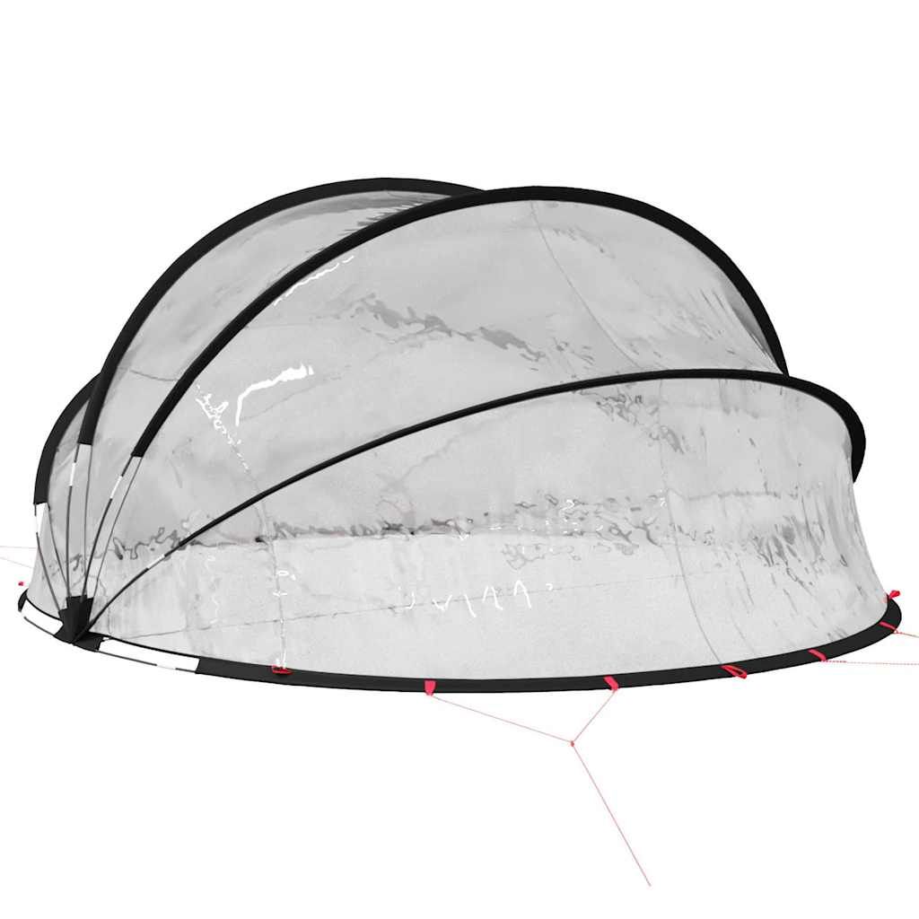 Pool-Dome 405 x 405 x 192 cm PVC Transparent